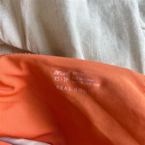 Aerie Women S Orange Bikini And Tankini Tops Depop