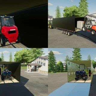 40 Lizard Flatbed Autoloading Bale Trailer V1 0 0 1 FS25 FS22 Mod