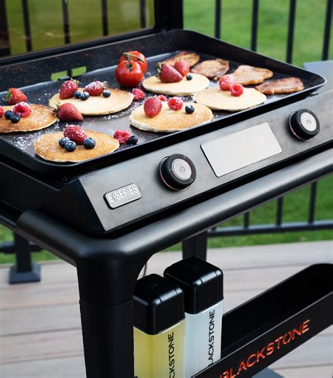 22 Electric Tabletop Griddle W Prep Cart Blackstone E Series BBQ