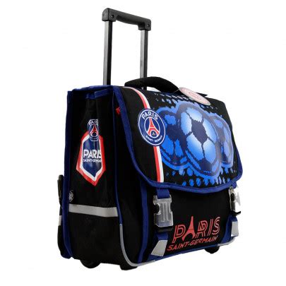 Cartable Roulettes Psg Cm Compartiments Chez Rentreediscount