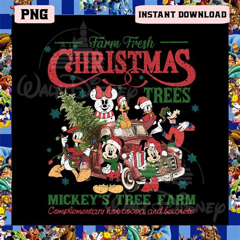 Christmas Mickey And Friends Png, Christmas Tree Farm Fresh - Inspire ...