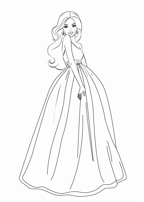 Barbie Wedding Coloring Pages At Getdrawings Free Download