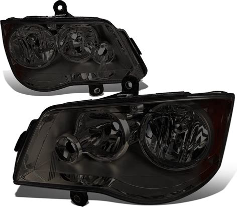 Amazon Auto Dynasty Pair Smoked Housing Amber Corner Headlights