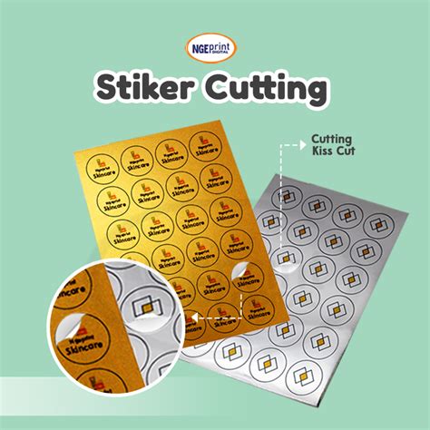 Jual METALIC Cetak Stiker GOLD ANTI AIR Stiker Cutting Label