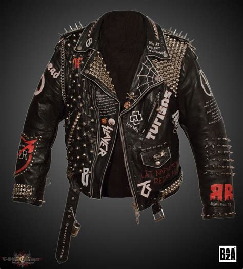 Pin By Asia On Casper Spiked Leather Jacket Custom Leather Jackets