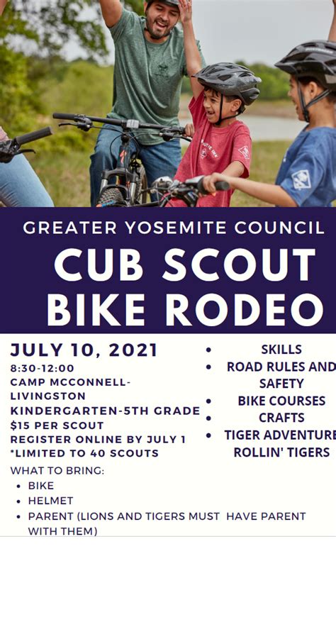 Cub Scout Bike Rodeo At Camp Mcconnell