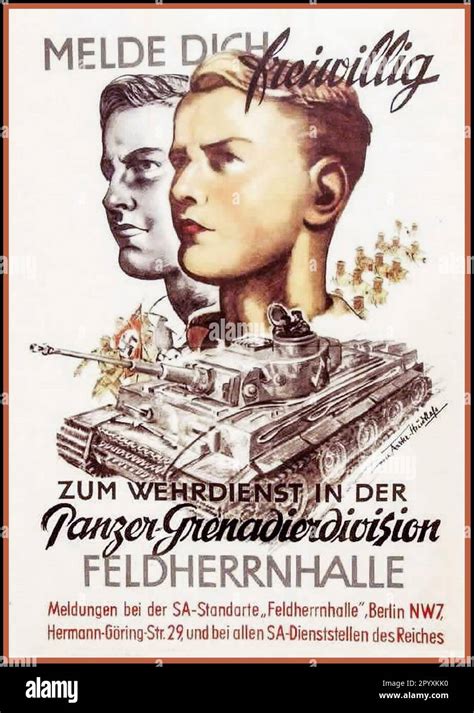 Cartel De Reclutamiento Nazi Ww2 1944 Fotografías E Imágenes De Alta