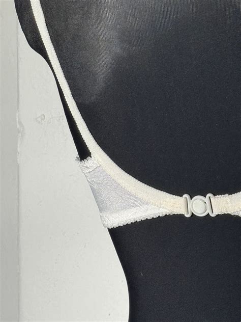 Dollish White Vintage Lingerie Set With A Delicate Bralette And A Girdle With Suspenders And A