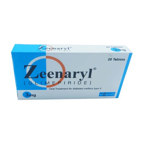 Zeenaryl 3mg Tab 20s Super Health