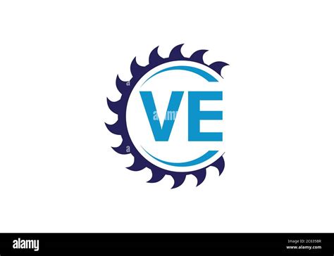 Initial Monogram Letter V E Logo Design Vector Template. V E Letter ...