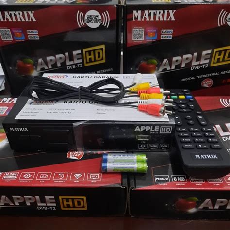 Jual Set Top Box Tv Digital Dvb T Matrix Apple Hd Merah Stb Receiver