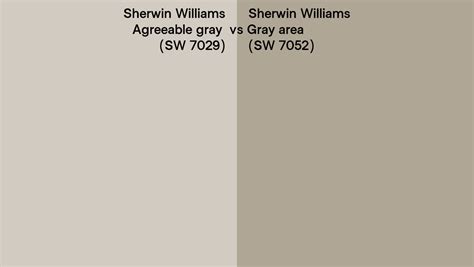 Sherwin Williams Agreeable Gray Vs Gray Area Side By Side Comparison