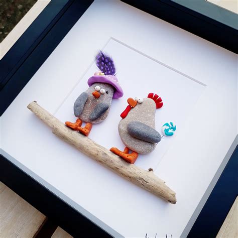 Chickens Pebble Picture Anniversary T Easter T Etsy