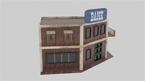 Wild West Bank 3D Model TurboSquid 1924201