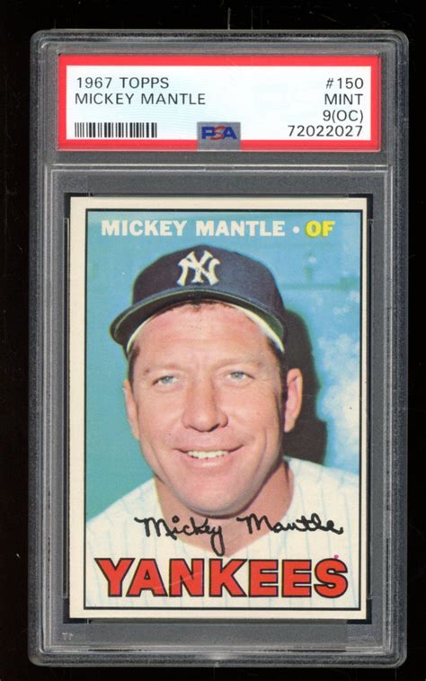 Mickey Mantle Topps Psa Oc Pristine Auction