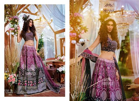 TRIPLE DHAMAKA VOL 5 BY SHIVALI FANCY FULL STICHED LEHENGAS WHOLESALE 3 PCS