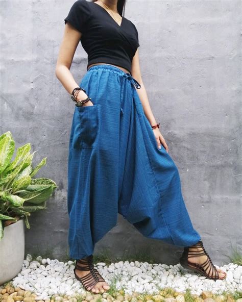 Harem Pants Women Hippie Clothes Boho Clothing Festival Pants Etsy