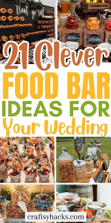 Most Creative Wedding Food Bar Ideas In Wedding Food Bars