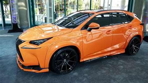 Custom Lexus Nx 200t Turbocharged Bright Orange Paint Job 2017 La