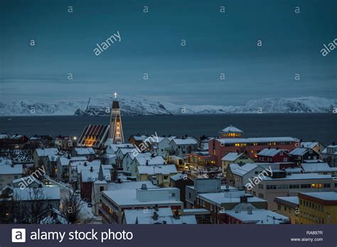 Hammerfest Church Norway Stock Photo Alamy