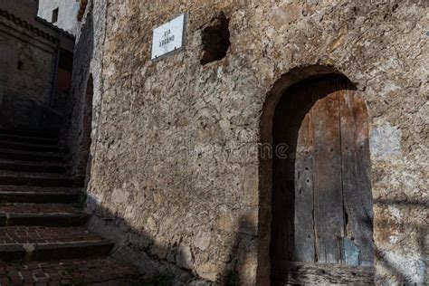 Pesche Village In The Province Of Isernia In Molise Stock Image