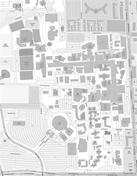 University Of Nevada Las Vegas Map Etsy