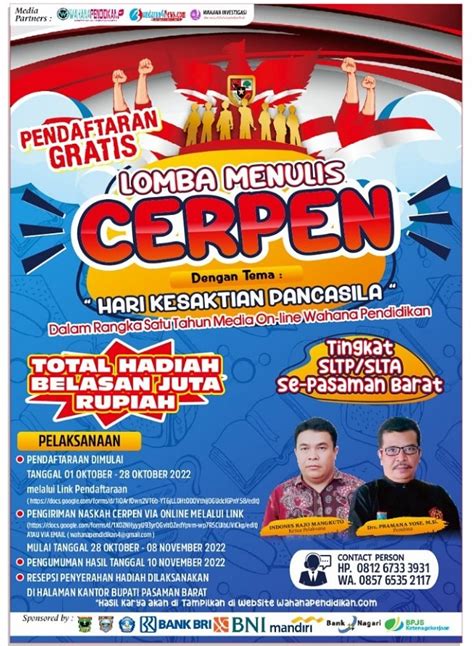 Pasbar Gelar Lomba Menulis Cerpen Wahana Pendidikan Marapi Post