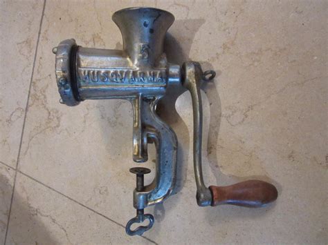 Vintage Antique Husqvarna Sweden 5 Reliance Meat Grinder 1920