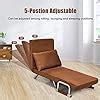 Amazon Giantex Convertible Sofa Bed Folding Arm Chair Sleeper With