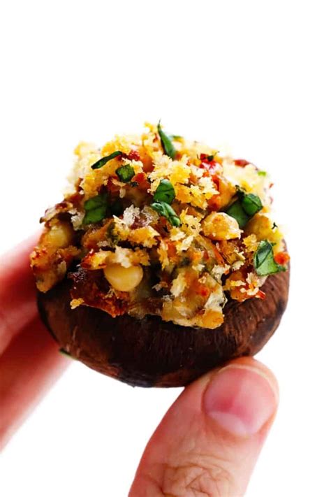 Stuffed Mushrooms With Goat Cheese And Sun Dried Tomatoes Gimme Some Oven