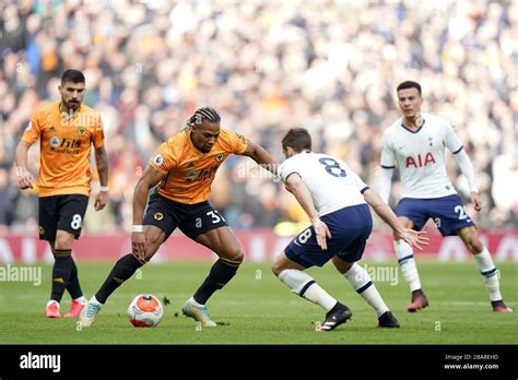 Wolverhampton Wanderers Adama Traore Left And Tottenham Hotspur S