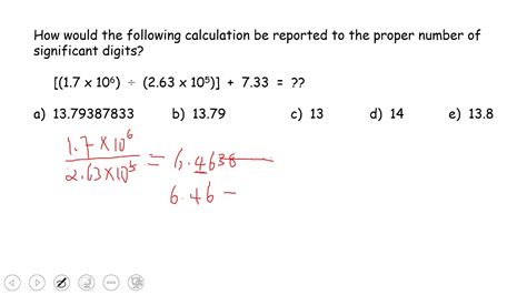 Significant Figures In Calculation Learn How To Solve Practice Exam 1 Q 7 Youtube