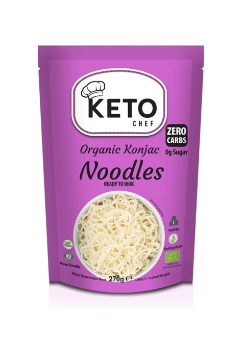 Makaron Keto Konjac Typu Noodle Gotowy Na Woka Bezglutenowy Bio The