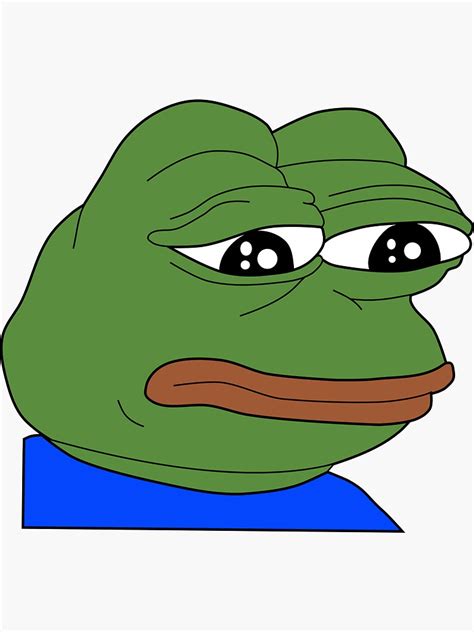 Feelsbadman Pepe The Frog Sadge Meme Emote Sticker By Devilnunexx