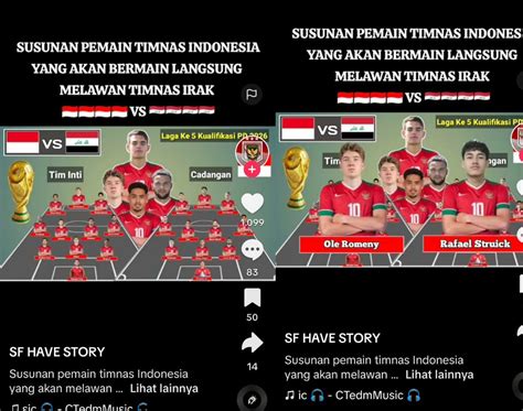 Inilah Skuad Indonesia Lawan Irak Kualifikasi Piala Dunia 2026 Lebih