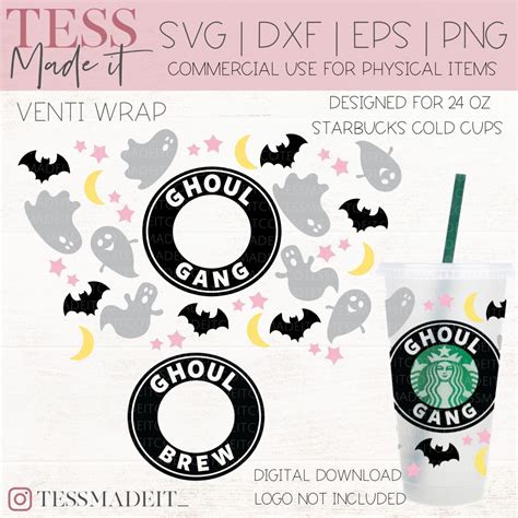 Cute Ghost Svg Halloween Starbucks Cup Svg Tess Made It