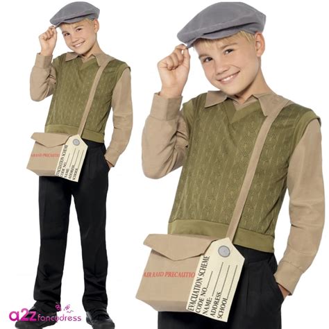 Ww2 Evacuee Boy Kit Kids Costume Kids Costumes From A2z Fancy Dress Uk