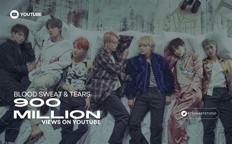 BTS 방탄소년단 피 땀 눈물 Blood Sweat Tears has surpassed 900 MILLION