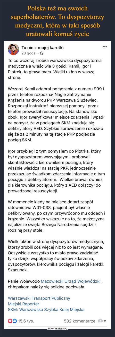 Polska Te Ma Swoich Superbohater W To Dyspozytorzy Medyczni Kt Ra W