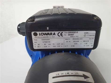 Water Pump With Three Phase Motor Lowara Pump Cea703a Motor Sm63bg