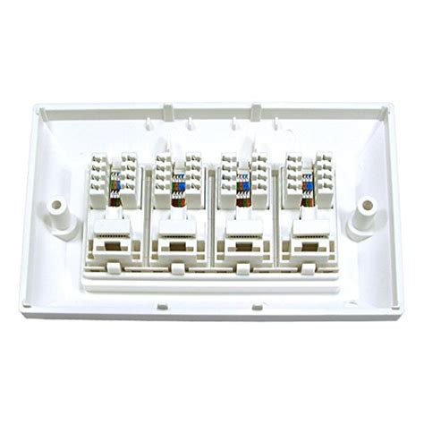 Rhinocables Ethernet Faceplate Single Double Socket Rj Network