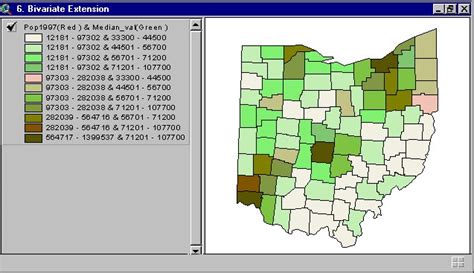 Matthews Maps Bivariate Choropleth Map