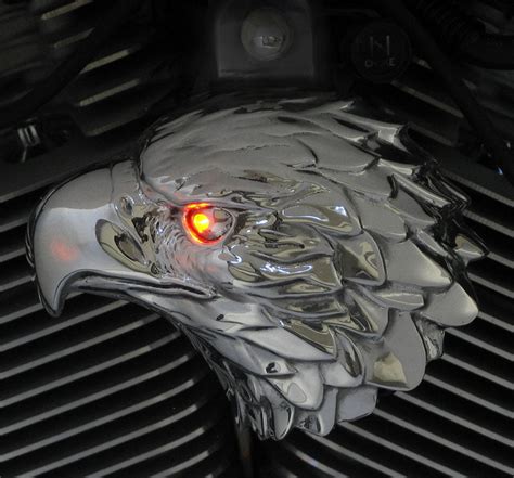 Harley Horn Covers Bald Eagle With Led Eye Hog Parts Pros