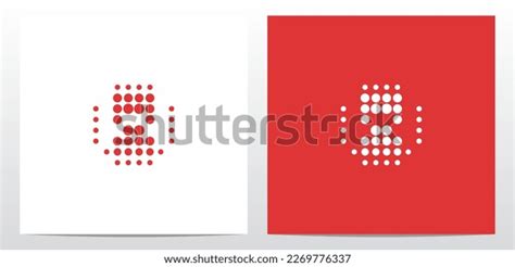 Dots Alphabet Middle Letter Logo Design Stock Vector (Royalty Free ...