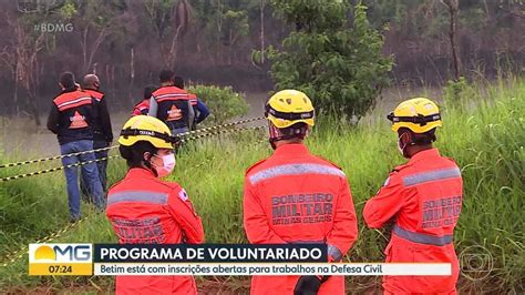 Betim abre inscrições para trabalho voluntário na Defesa Civil Minas