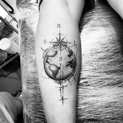 70 Wanderlust Tattoo Designs For Men Travel Inspired Ink Ideas