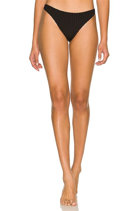 Solid And Striped The Annabelle Reversible Bikini Bottom In Marshmallow And Blackout Revolve