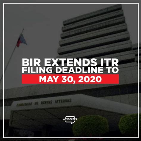 Bir Extends Itr Filing Deadline To May 30 2020”
