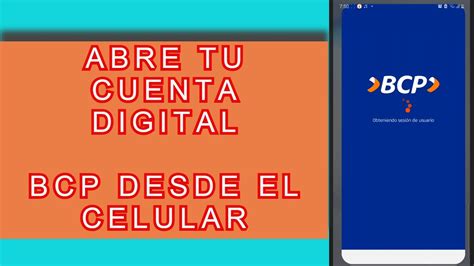 Abrir Cuenta Digital Bcp Desde Tu Celular Banca Movil Bcp Virtual 2021 Youtube