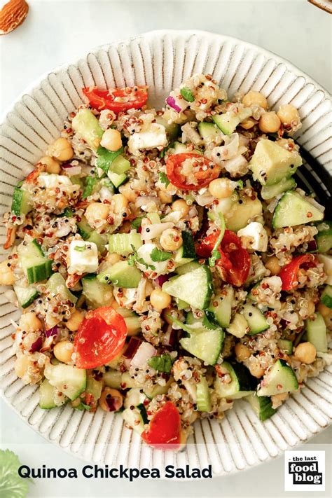 Quinoa Chickpea Salad With Feta The Last Food Blog